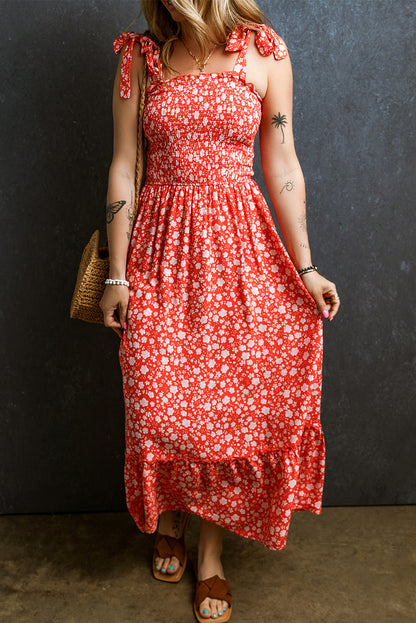 Sweetheart Floral Long Dress