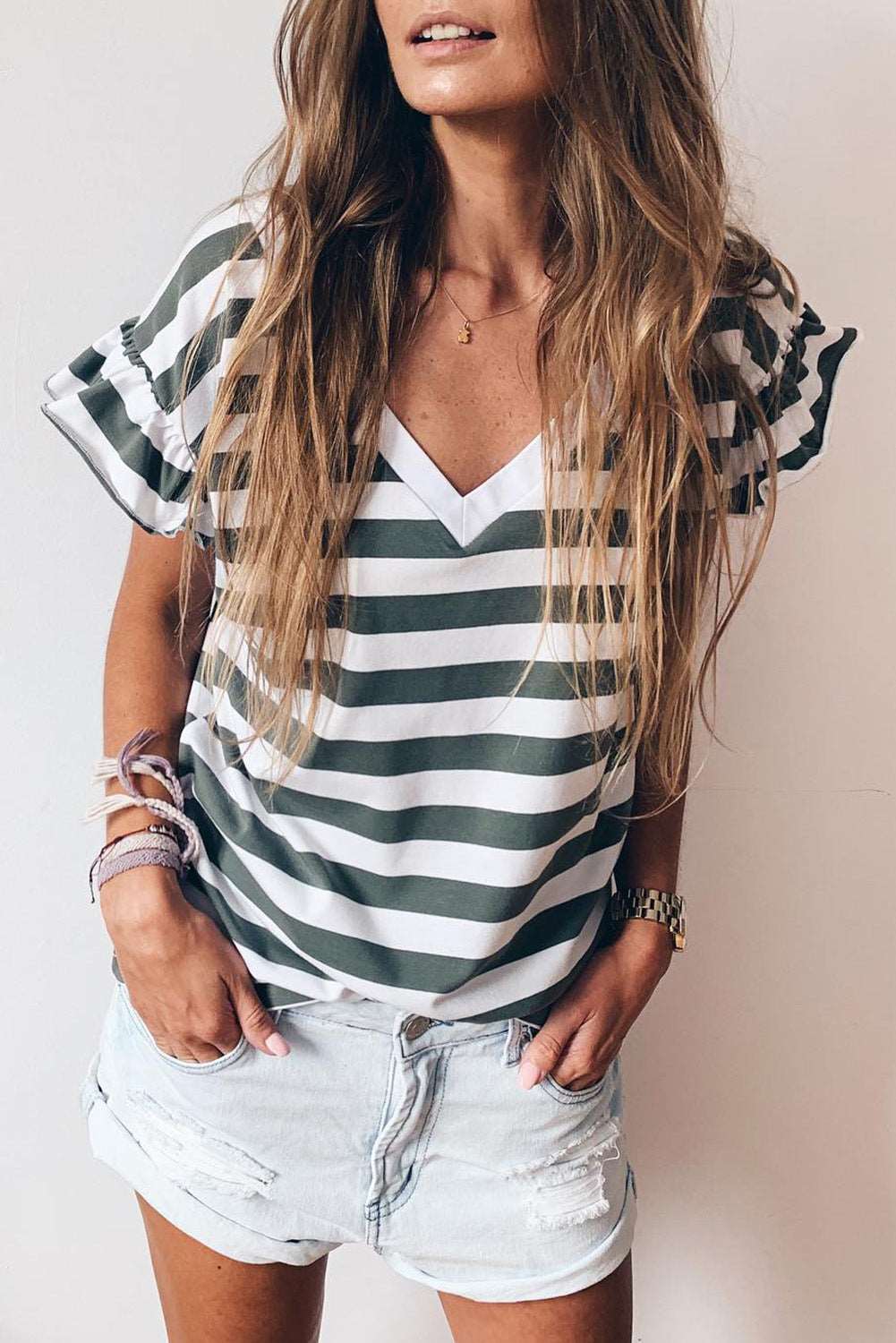 Casual Saturday Striped Top