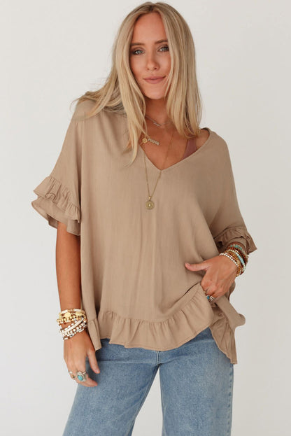 Timeless Moments Ruffle Blouse