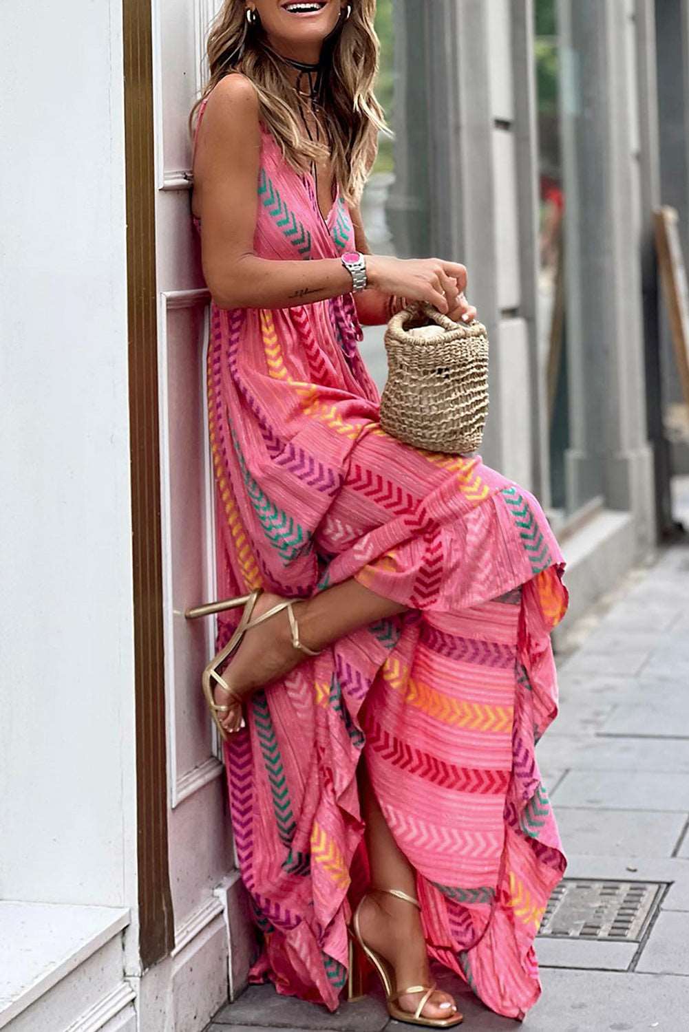 She`s The One Wrap Maxi Dress