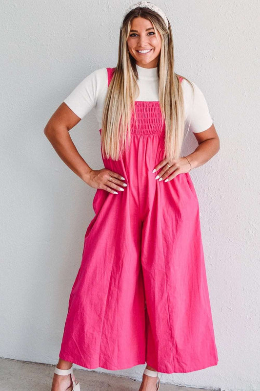 All Around Town High Waist Wide Leg Overall