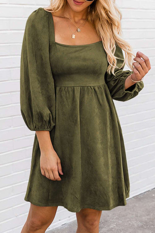 Into You Suede Dress