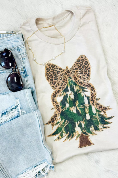 Leopard Bow Sweatshirt