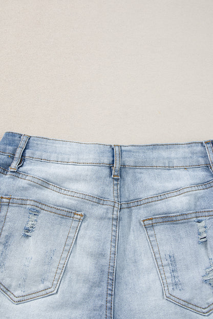 The Anna Raw Edge Jean Shorts