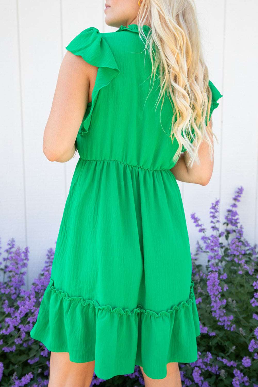 Lucky And Lovely Ruffled Mini Dress