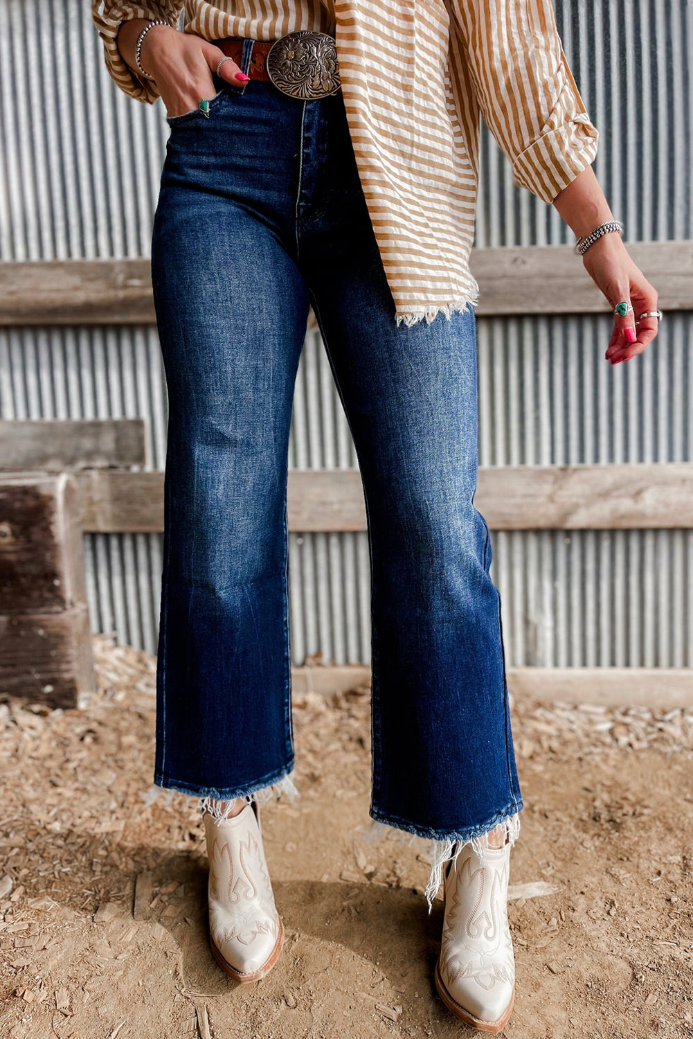 The Kelsey High Waist Flared Jeans