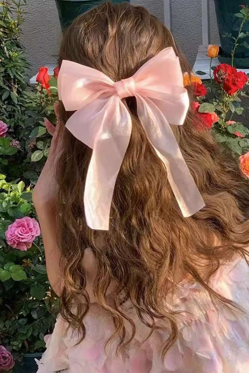 Pink Butterfly Bowknot Hair Clip