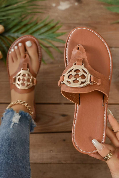 The Montclair Faux Leather Sandals