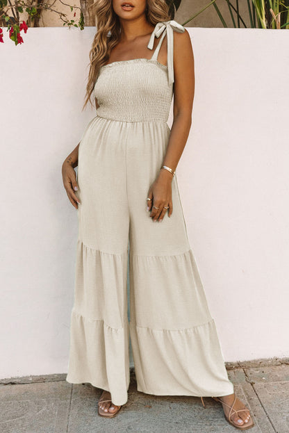 Tell Me More Tiered Wide Leg Jumpsuit