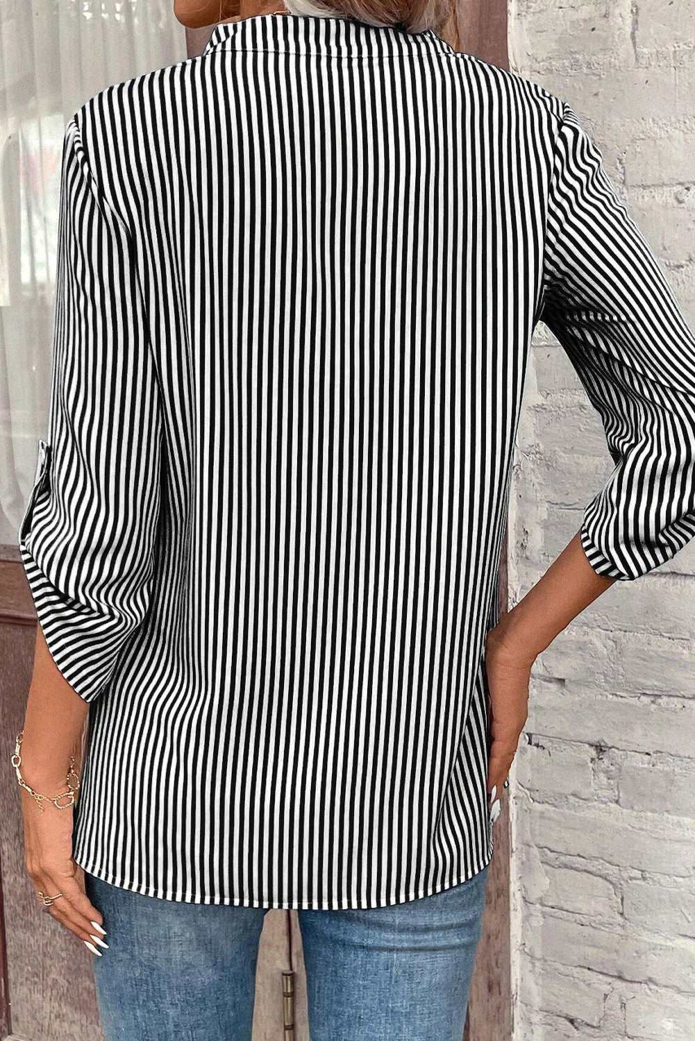 Its In The Details Striped Blouse