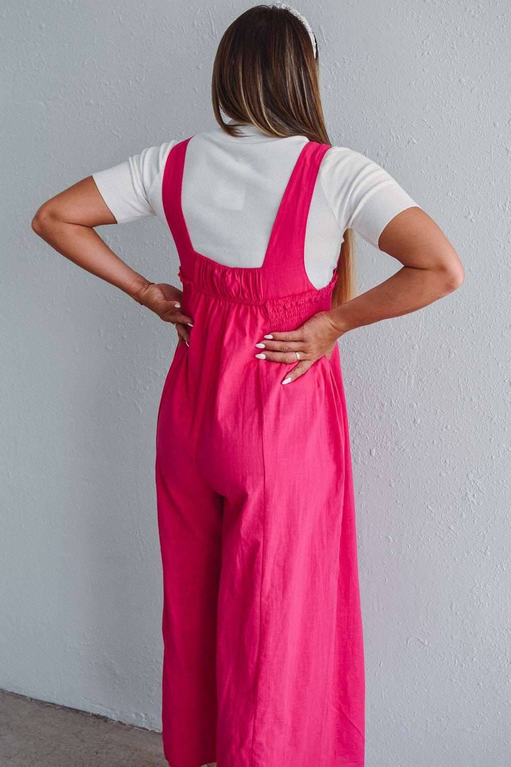 All Around Town High Waist Wide Leg Overall