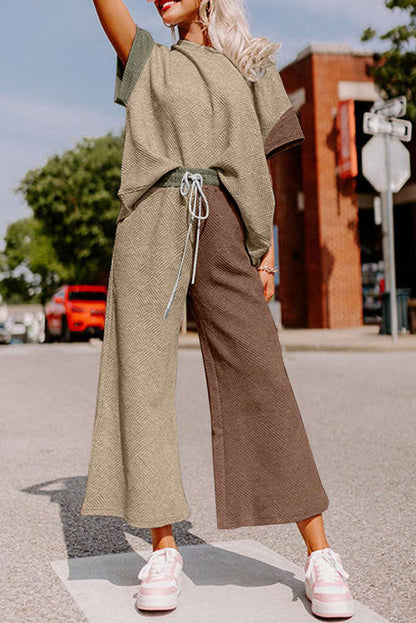 See And Be Seen Wide Leg Pants Set