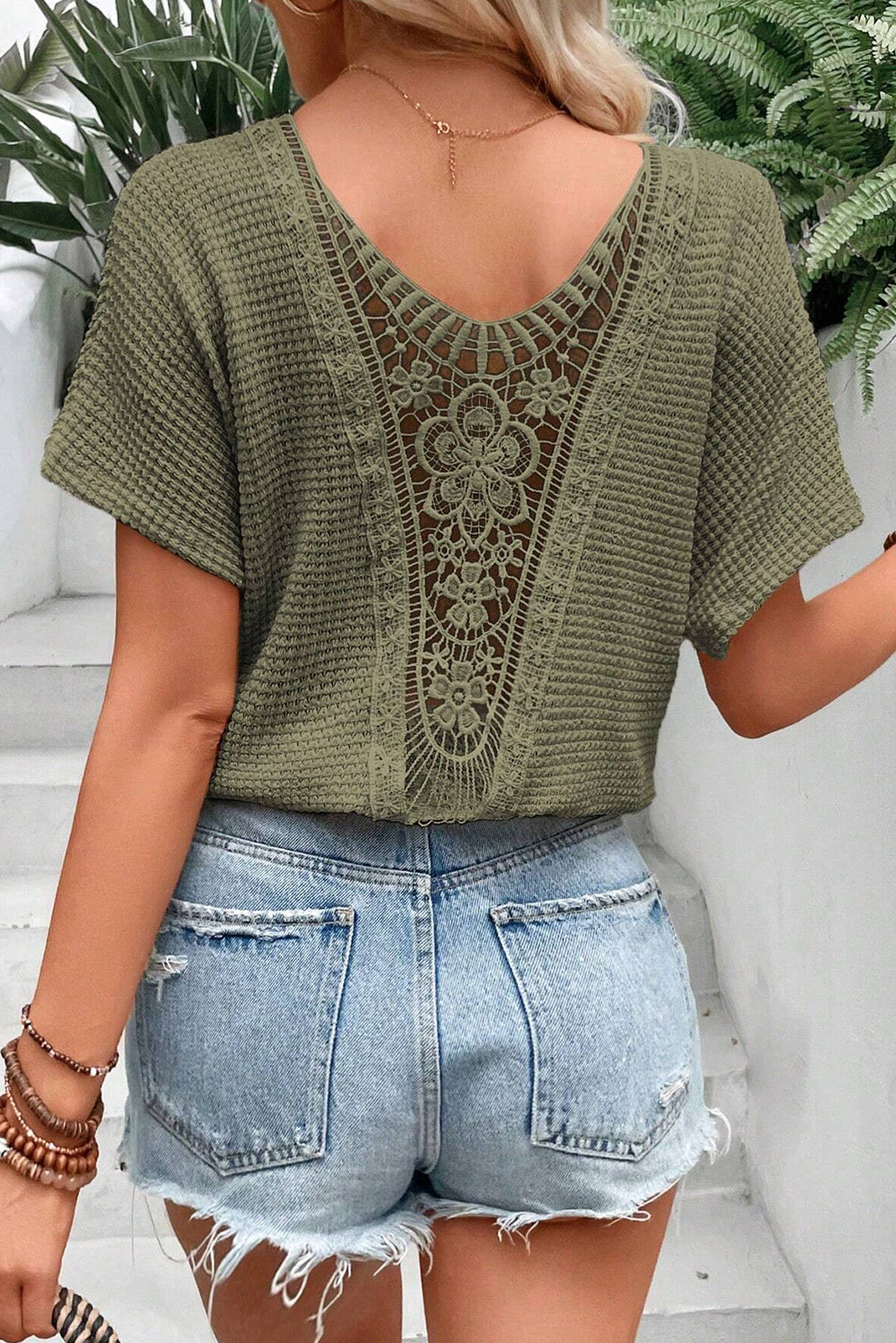 Never Leaving Waffle Knit Top